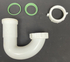 Everbilt 1-1/2 in. White Plastic Bullnose-Joint Sink Trap J-Bend HDC9654 - $4.94