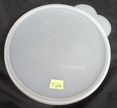 T26 Tupperware Replacement Round Butterfly Tab Lid - Clear Colorless - 6&quot; - £6.13 GBP