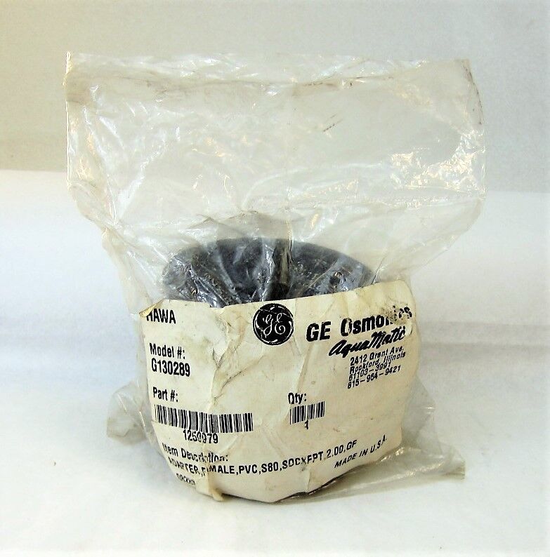 GE Osmonics 1259979 G130289 AquaMatic Adapter, Female, PVC, SOCXFPT, 2.0... - $17.44