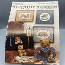 Vintage Cross Stitch Patterns, Tea Time Teddies by Frankie Buckley, Leisure Arts - $7.85