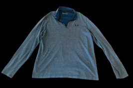 Under Armour Threadborne Light Pullover Shirt 1/2 Zip Heatgear Mens Size Large - $46.50