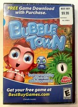 NEW Bubble Town PC Windows 10 8 7 XP Computer Video Game puzzle arcade bobble - £13.48 GBP