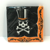 Halloween Spooky Top Hat Terror Skeleton Skull Haunted Party Paper Napki... - $3.95