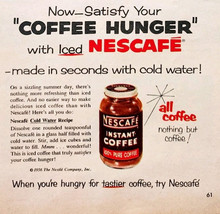 1956 Nescafe Instant Coffee Grounds Advertisement Breakfast Beverage DWQQ2 - $385.41 MXN
