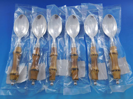 Tahiti by Buccellati Sterling Silver Teaspoon Set of 6 Bamboo 6 1/8" New Unused - €1.171,89 EUR