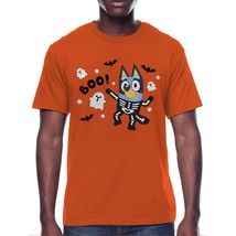 Bluey, Mens Graphic Halloween Tee, Boo, Size XL (46-48) Color Orange - $12.86