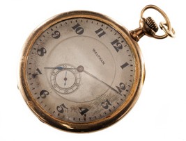 1913 Waltham Opera Orologio Quadrante Aperto Gold Filled 6/0s Grado Rubi... - $490.32