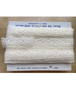 40+ Yard Lot Vintage Cream Ecru Lace Trim Sewing Craft Home-Sew Bethlehe... - $13.50 CAD