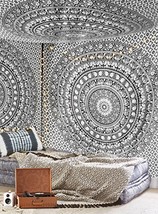 Queen elephant Mandala, Large Mandala Tapestries, Wall Hanging, Bohemian Tapestr - £18.09 GBP