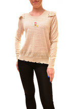 Wildfox Womens Sweater Spring Bloom Nude S - £48.03 GBP