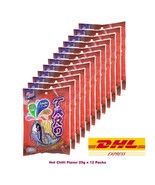 12 x Taro Fish Snack Hot Chilli Flavor No Fat Thai Delicious Snack 25 g - $34.60