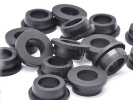 1&quot; Rubber Bushing x 9/16&quot; ID x 1 5/16&quot; OD w Flange for Wire &amp; Cable Management - £8.14 GBP+