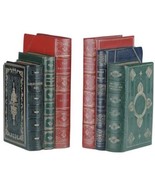 Bookends Antique Book Large Hand Painted OK Casting USA Made Traditional - £273.87 GBP