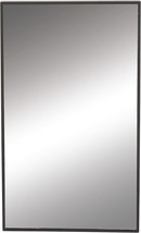 Deco 79 Wood Rectangle Shaped Wall Mirror, Black, 18&quot; X 1&quot; X 32&quot;, Thin - £51.08 GBP