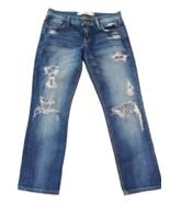 Abercrombie &amp; Fitch Jeans Skinny Womens Distressed Low Mid Rise 26/2 Ripped - $17.53