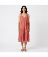 Joie Bondi Tea Rose Tiered Sleeveless Maxi Dress Womens Size Small - $17.42