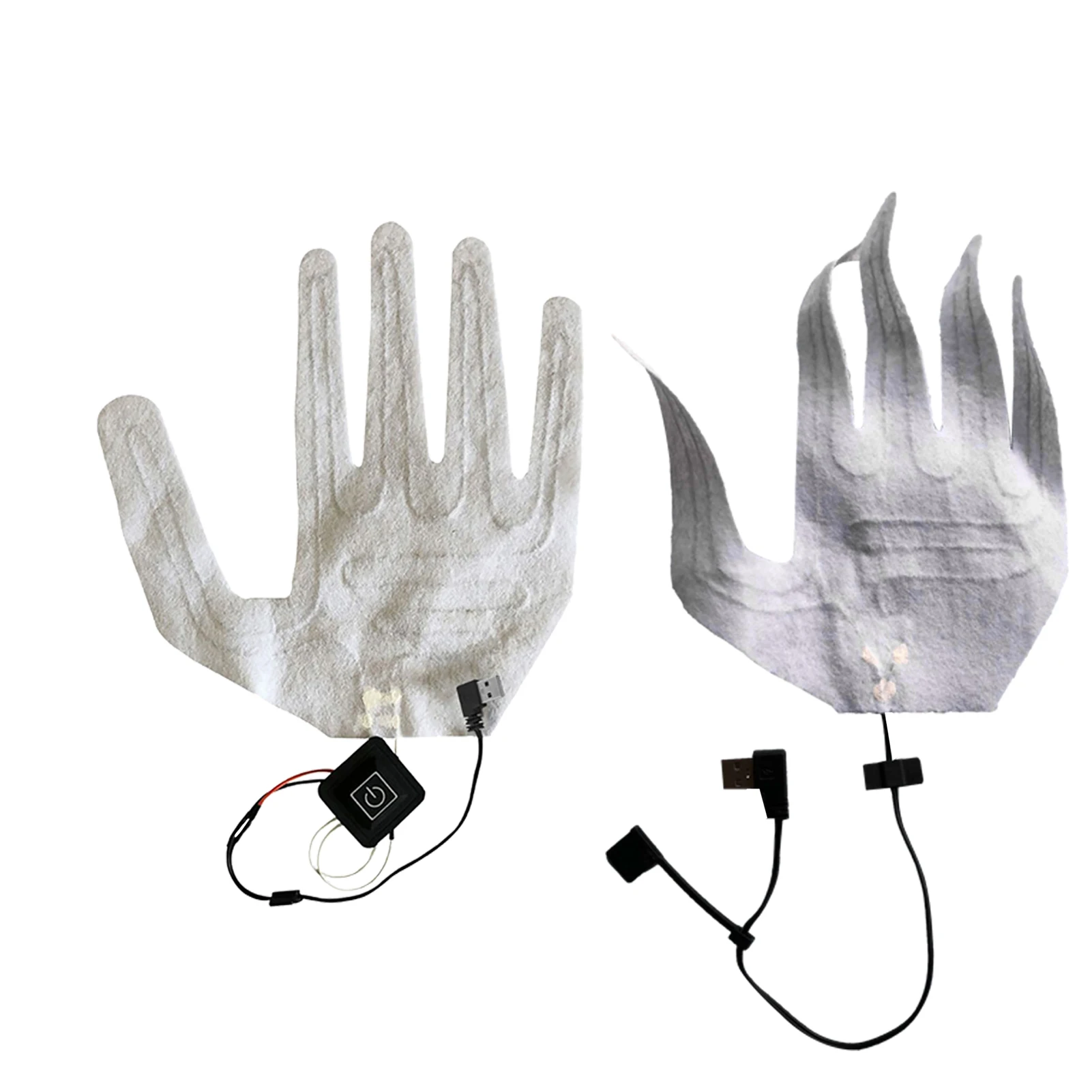 Gloves Heating Sheet Winter Warm Five-Finger Glove Pad 3.7V Composite Fiber - £8.29 GBP+