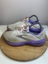 Brooks Adrenaline GTS 22 Women&#39;s Size 8 Running Shoes White Purple 12035... - £31.19 GBP