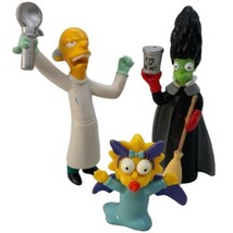 Vtg 2001 Burger King The Simpsons Action Figures Toy Maggie Mr. Burns Marge 3 Pc - £7.46 GBP