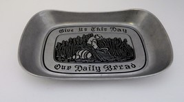 Armetale Wilton Pewter Bread Tray Give Us This Day Our Daily Bread Tray ... - $16.71