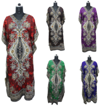 Long-Kaftan-dress-Hippy-Boho-Maxi-Plus-Size-Women-Caftan- Night Dress Pack Of 5 - £21.03 GBP