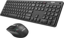 Full Size Wireless Keyboard And Ergonomic Mouse Set For Windows, Ios, An... - $59.93