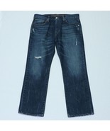 American Eagle Men&#39;s Original Straight Jeans 34/30 (36/28) Blue Distressed - $35.68