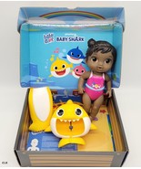 NEW - Baby Alive Baby Shark Doll, Pink Bathing Suit, Yellow &amp; White Shar... - $75.46 CAD