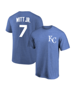 Bobby Witt Jr. T-Shirt Kansas City Royals Player Name &amp; Number Soft Jers... - $372.19 MXN