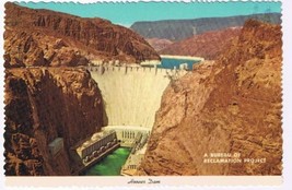 Nevada Arizona Postcard Hoover Dam Reclamation Project Lake Mead - £2.33 GBP