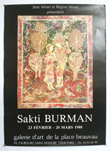 Sakti Burman - Original Exhibition Poster – Beauvau Plaza Gallery – Poster... - $144.54