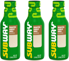 Subway Roasted Garlic Aioli Sauce, 3-Pack 16 fl. oz. Bottles - £27.62 GBP