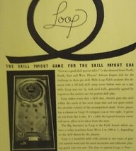Mills Novelty Loop Pinball Marketplace Magazine Game Machine AD Art 1981   - £20.22 GBP