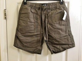 Zanerobe Men&#39;s Omni Linen Blend Shorts, Size 32 - Peat Green - £25.87 GBP