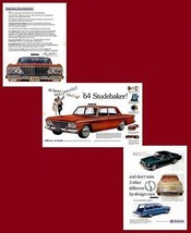 1964 STUDEBAKER CRUISER,HAWK,AVANTI,WAGONAIRE VINTAGE COLOR AD -LARGE 4-... - £14.31 GBP