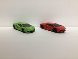 2 Toy Lamborghini Aventador LP 700-4 Cars 1 Maisto Red 2011 Mattel Hot W... - $7.58