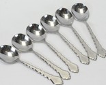 Oneida Cello Round Bowl Soup Spoons 7&quot; Community Burnished Lot of 6 - $107.79