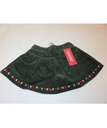 Gymboree Girls Green Corduroy embroidered Skirt 12-24 months - $15.51 CAD