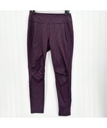 Duluth Trading Noga Pants Womens Medium Skinny Purple Burgundy Athleisur... - $22.99