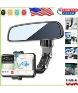 Durable Rearview Mirror Phone Holder for Smartphones - Adjustable &amp; Secu... - $26.46 CAD