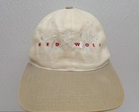 Vintage 1994 Red Wolf Beer Beige Snapback Baseball Hat Cap 90s Anheuser ... - £40.43 GBP