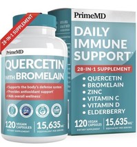 PrimeMD 28-in-1 Quercetin with Bromelain Supplement Vitamin C &amp; D - Exp: 07/2026 - £11.38 GBP