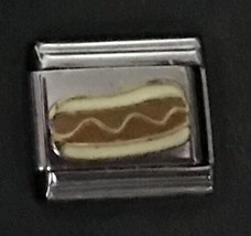 Hot Dog Mustard Wholesale Italian Charm Enamel 9mm Link K23 - £11.94 GBP