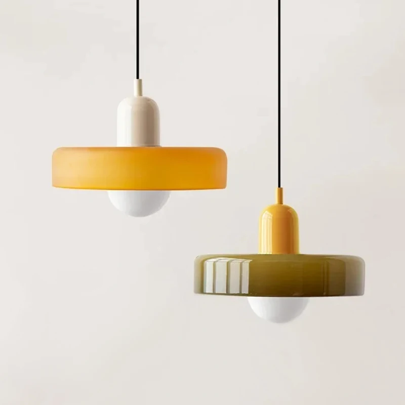 Nordic Designer Minimalist Macaron LED Pendent Lamp Japanese Restaurant ... - $102.53+