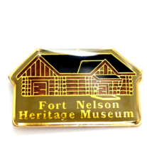 VTG Fort Nelson Heritage Museum British Columbia Canada Enamel Pin Souvenir - $12.99