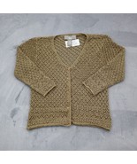 Norton McNaughton Sweater Womens M Brown Knit Long Sleeve VNeck Cardigan - £17.97 GBP