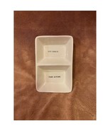 Rae Dunn Artisan Collection Divided Dish- &quot;Take Action, Set Goals&quot; - $13.48 CAD