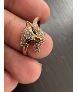 585 14K RG Stamped Natural Zircon Fox Size 7 Ring - $911.17 MXN