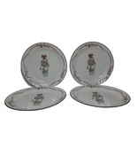 4 Corelle Callaway Holiday Lunchion Plates 9&quot;  Christmas Ribbon Topiary,... - $26.19