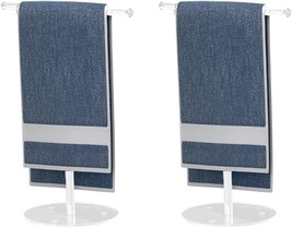 Transparent Towel Rack T-Shape Hand Towel Holder For Bathroom,, Msuiint 2 Pcs. - £25.48 GBP